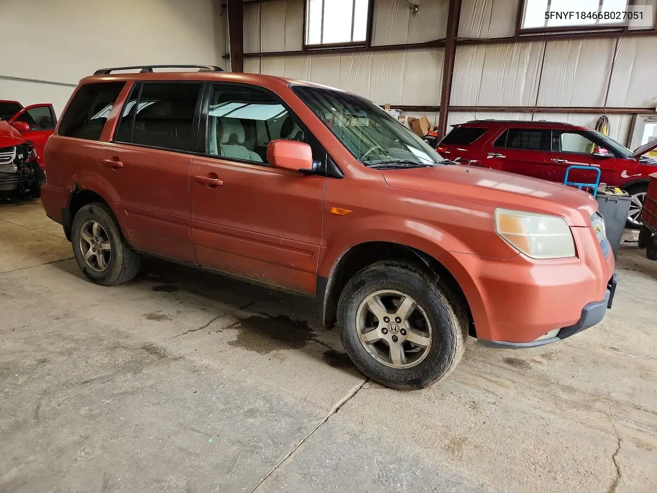 2006 Honda Pilot Ex VIN: 5FNYF18466B027051 Lot: 61671086