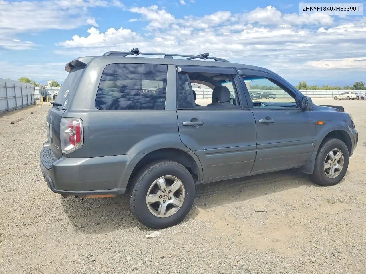 2007 Honda Pilot Ex VIN: 2HKYF18407H533901 Lot: 61903406