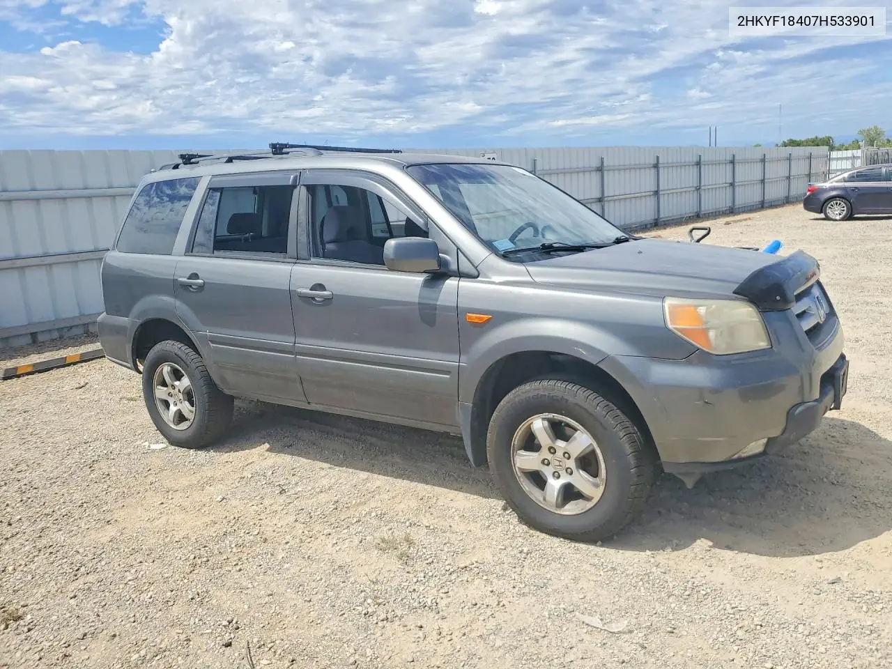2007 Honda Pilot Ex VIN: 2HKYF18407H533901 Lot: 61903406