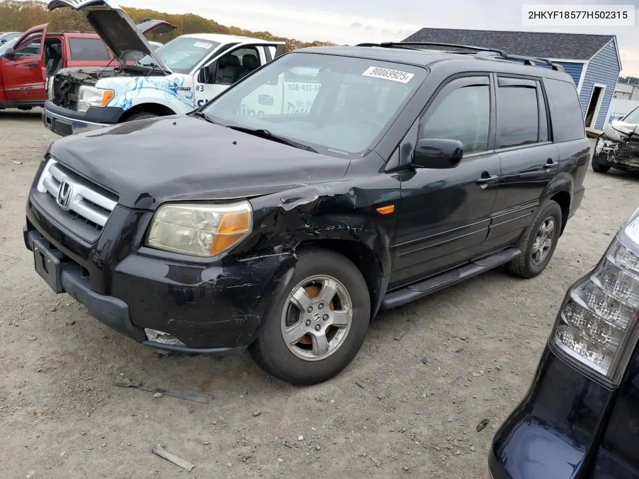 2HKYF18577H502315 2007 Honda Pilot Exl