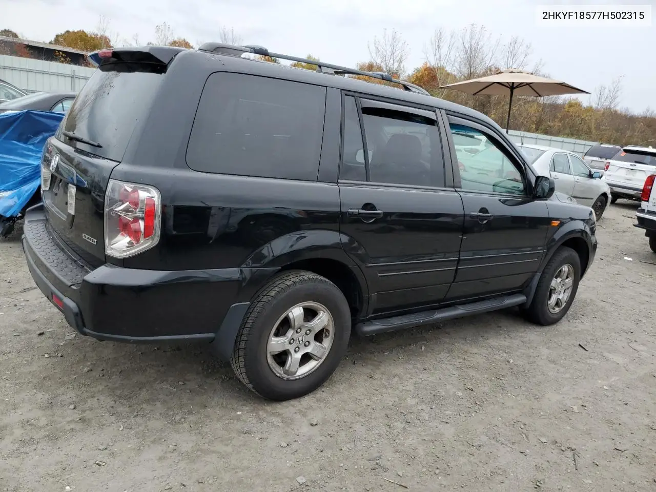 2HKYF18577H502315 2007 Honda Pilot Exl