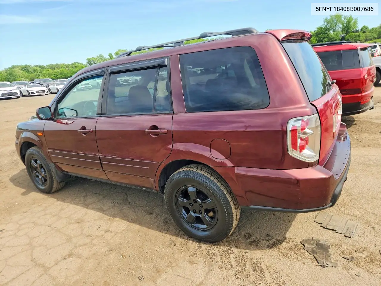 5FNYF18408B007686 2008 Honda Pilot Ex