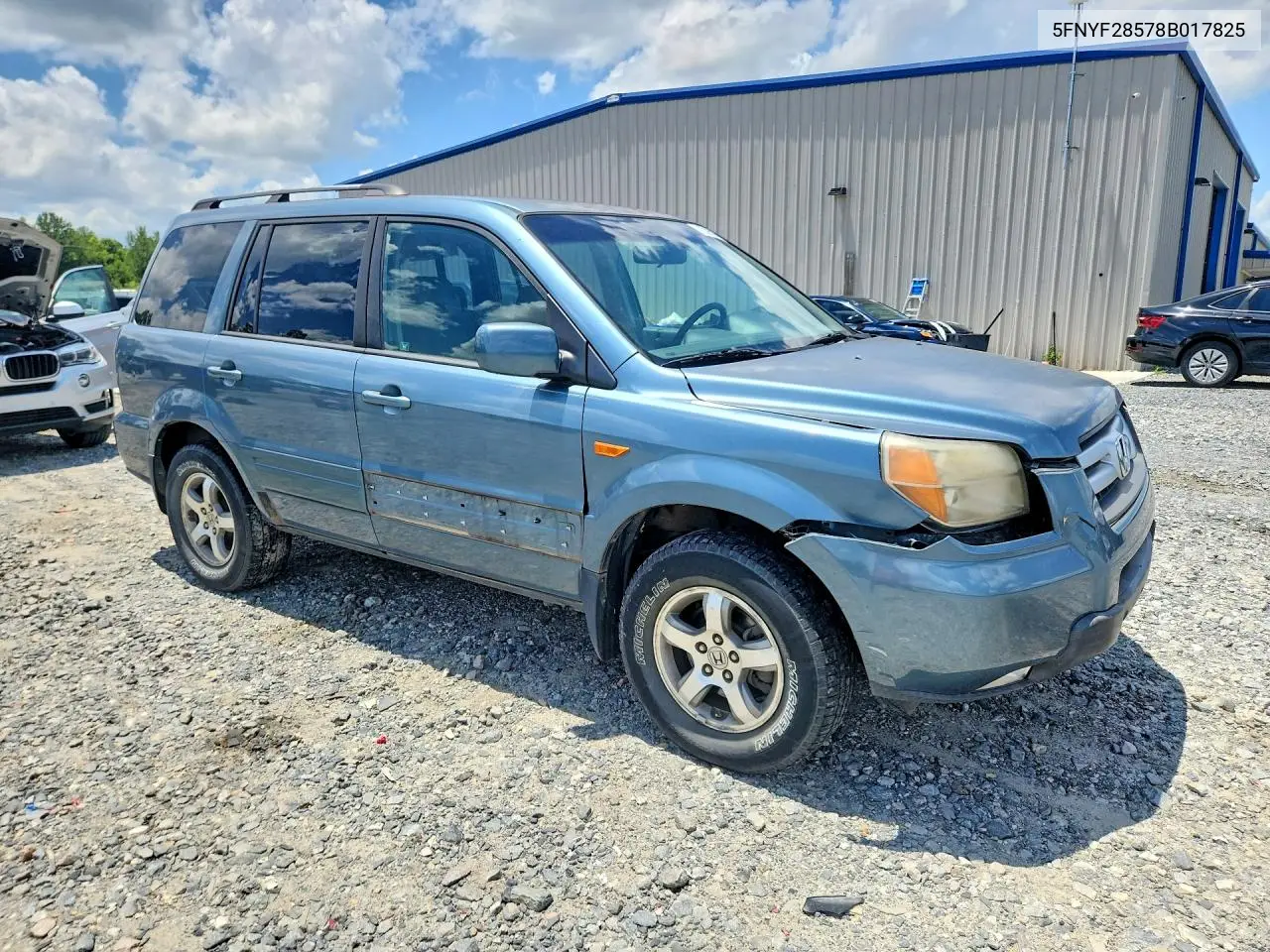 2008 Honda Pilot Exl VIN: 5FNYF28578B017825 Lot: 61339506