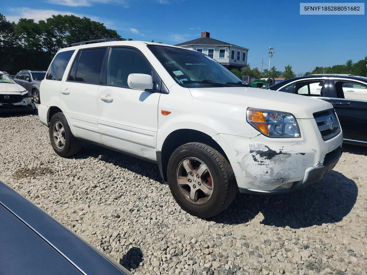 2008 Honda Pilot Exl VIN: 5FNYF18528B051682 Lot: 61847966