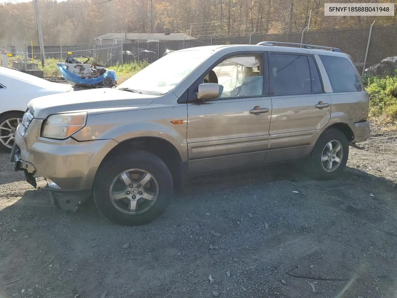 5FNYF18588B041948 2008 Honda Pilot Exl