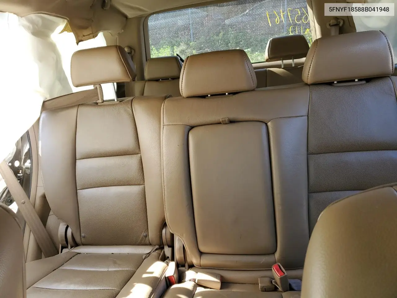 5FNYF18588B041948 2008 Honda Pilot Exl