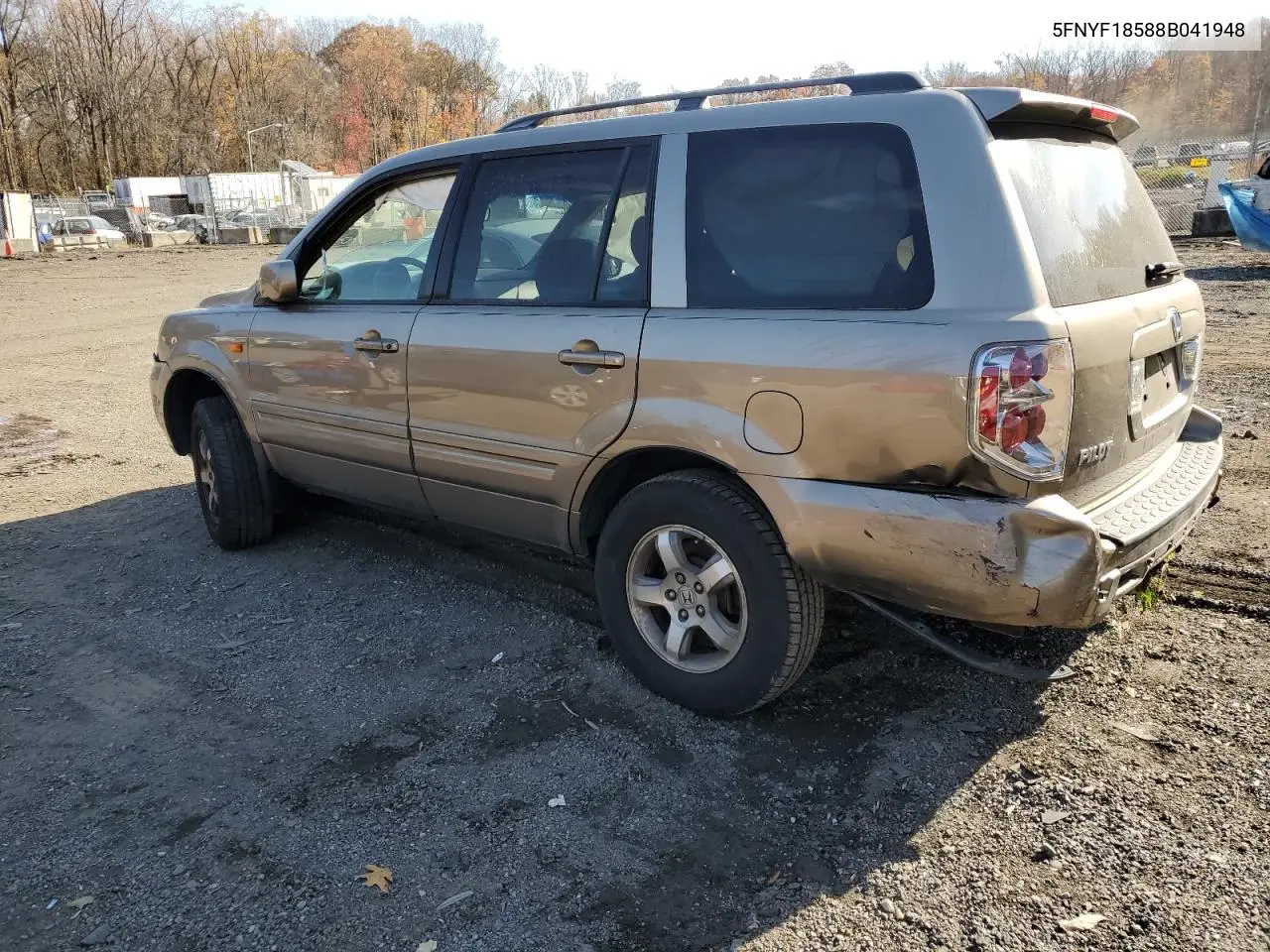 5FNYF18588B041948 2008 Honda Pilot Exl