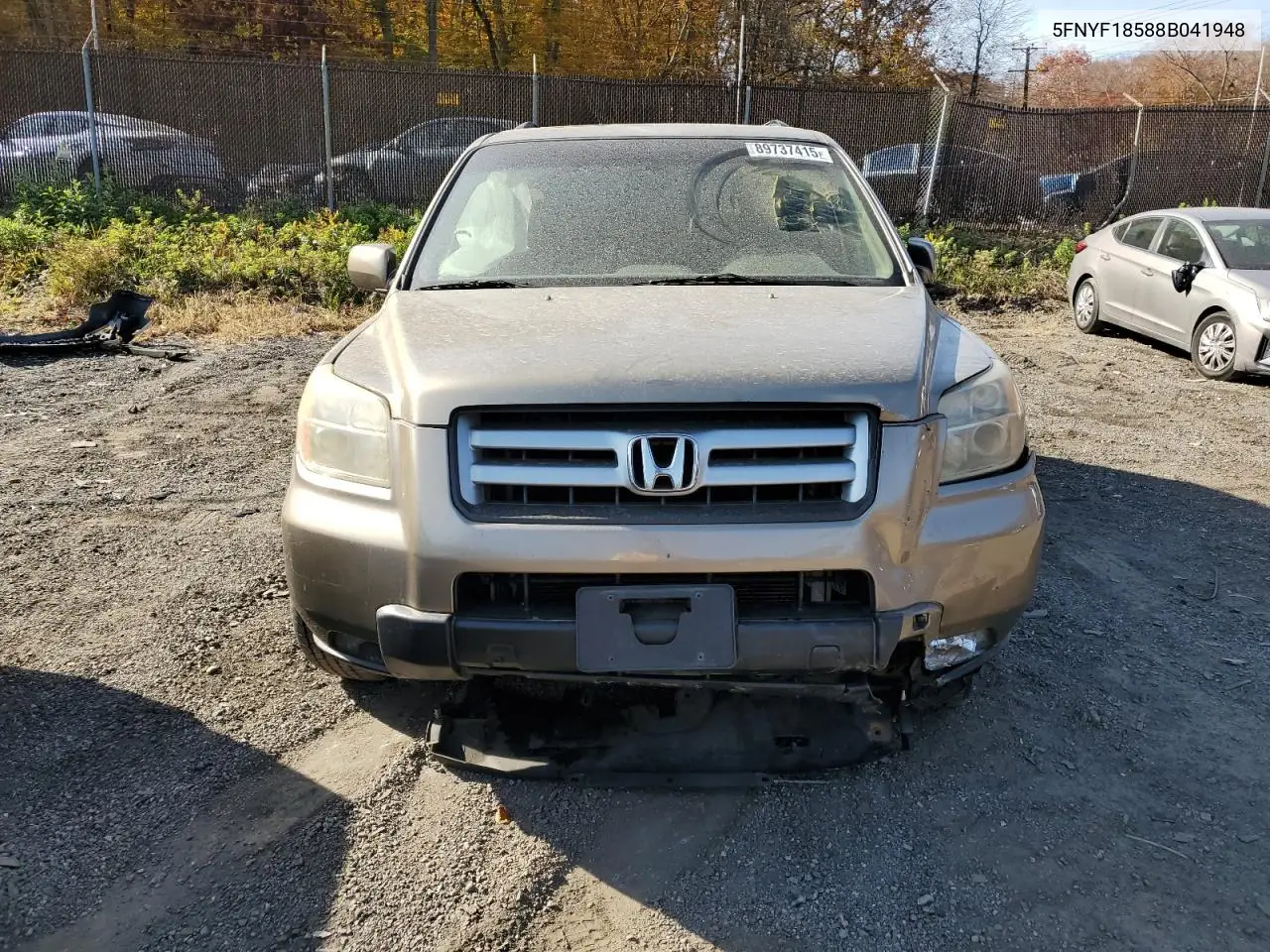 5FNYF18588B041948 2008 Honda Pilot Exl