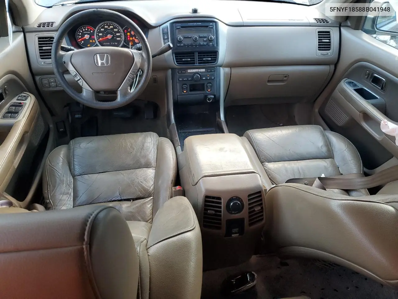 5FNYF18588B041948 2008 Honda Pilot Exl