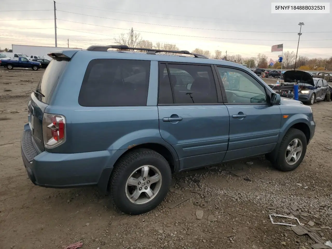 5FNYF18488B032531 2008 Honda Pilot Ex