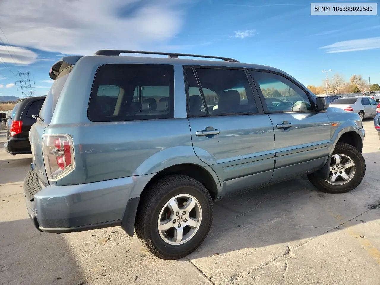 5FNYF18588B023580 2008 Honda Pilot Exl