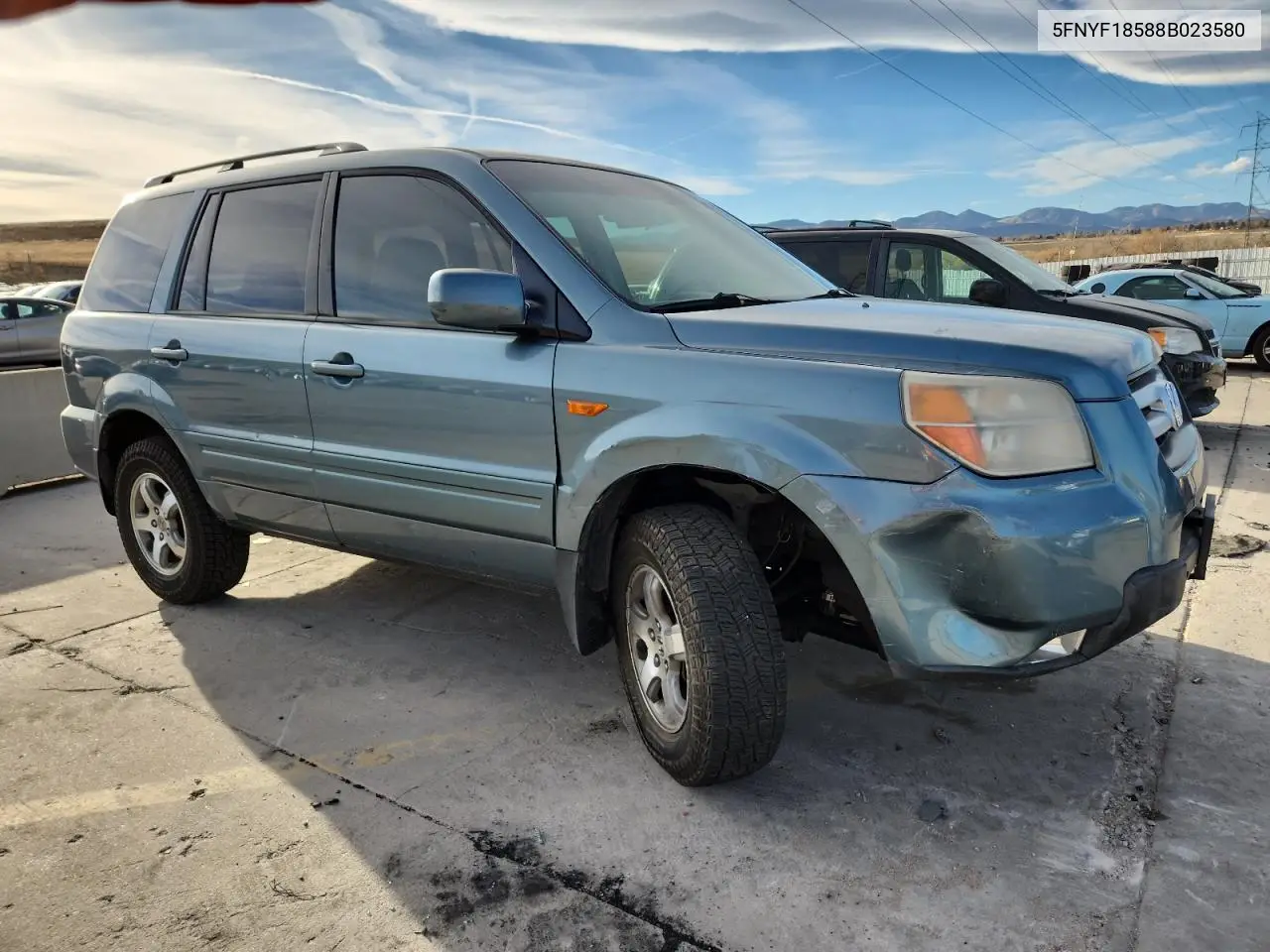 5FNYF18588B023580 2008 Honda Pilot Exl