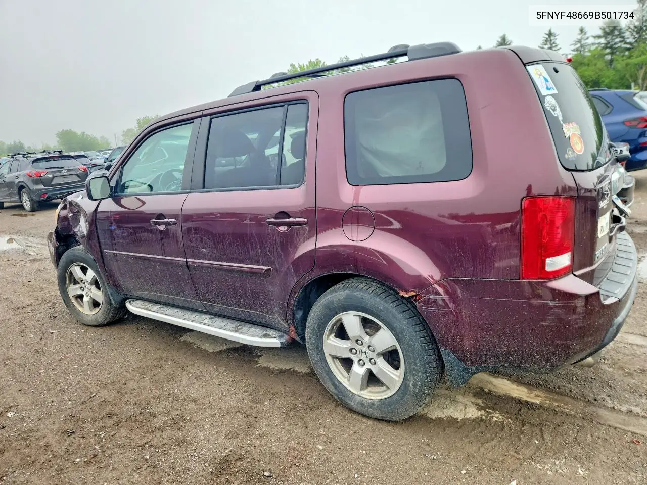 2009 Honda Pilot Exl VIN: 5FNYF48669B501734 Lot: 56483466