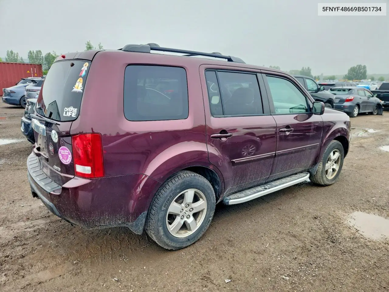2009 Honda Pilot Exl VIN: 5FNYF48669B501734 Lot: 56483466
