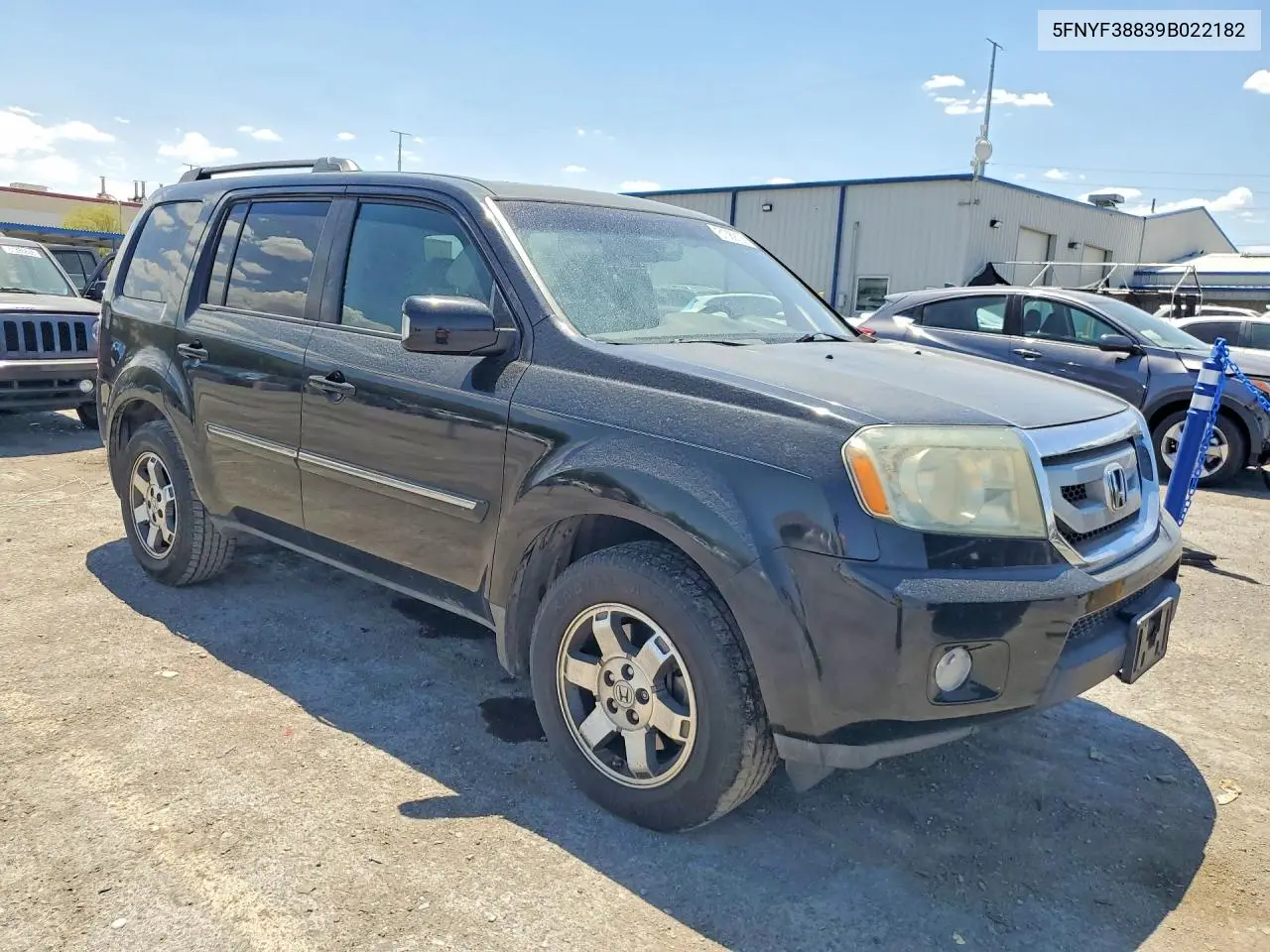 2009 Honda Pilot Touring VIN: 5FNYF38839B022182 Lot: 61389136