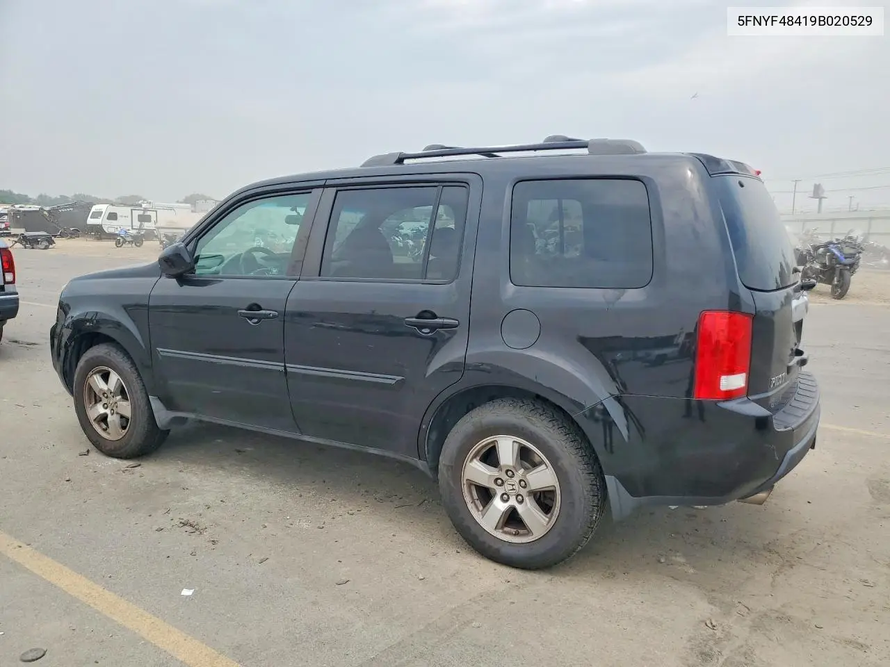 2009 Honda Pilot Ex VIN: 5FNYF48419B020529 Lot: 61688216