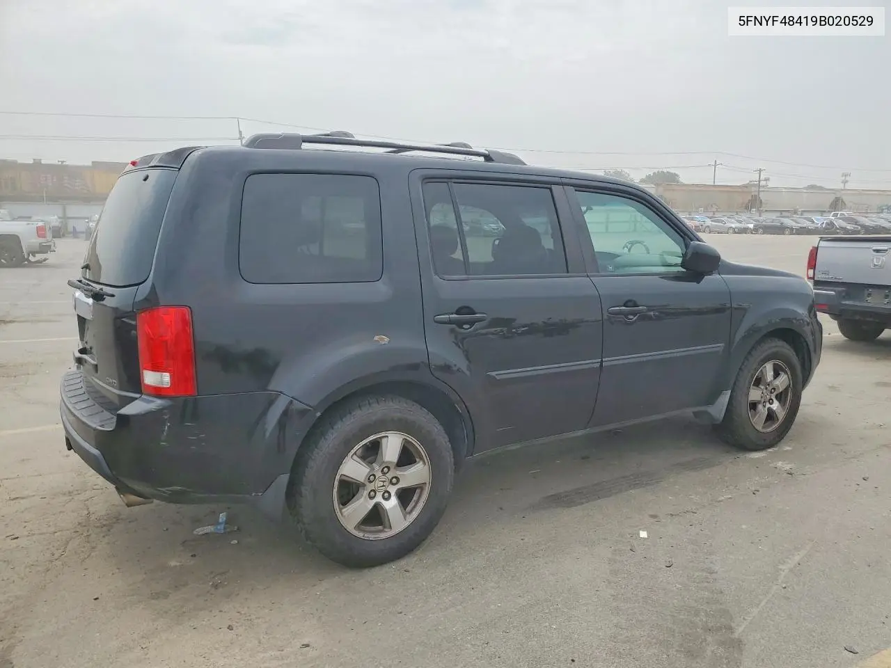 2009 Honda Pilot Ex VIN: 5FNYF48419B020529 Lot: 61688216