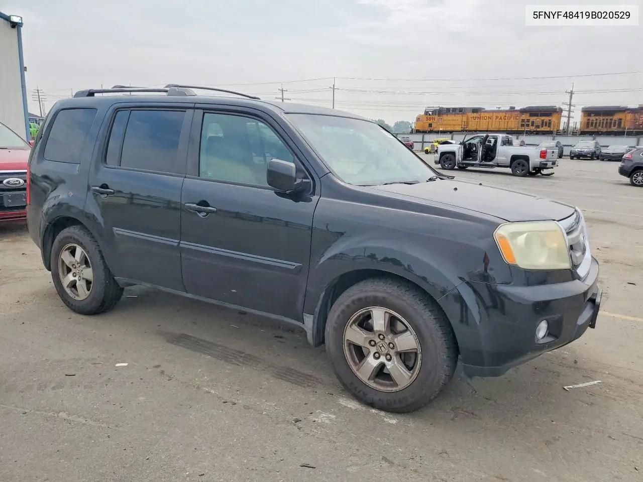 2009 Honda Pilot Ex VIN: 5FNYF48419B020529 Lot: 61688216