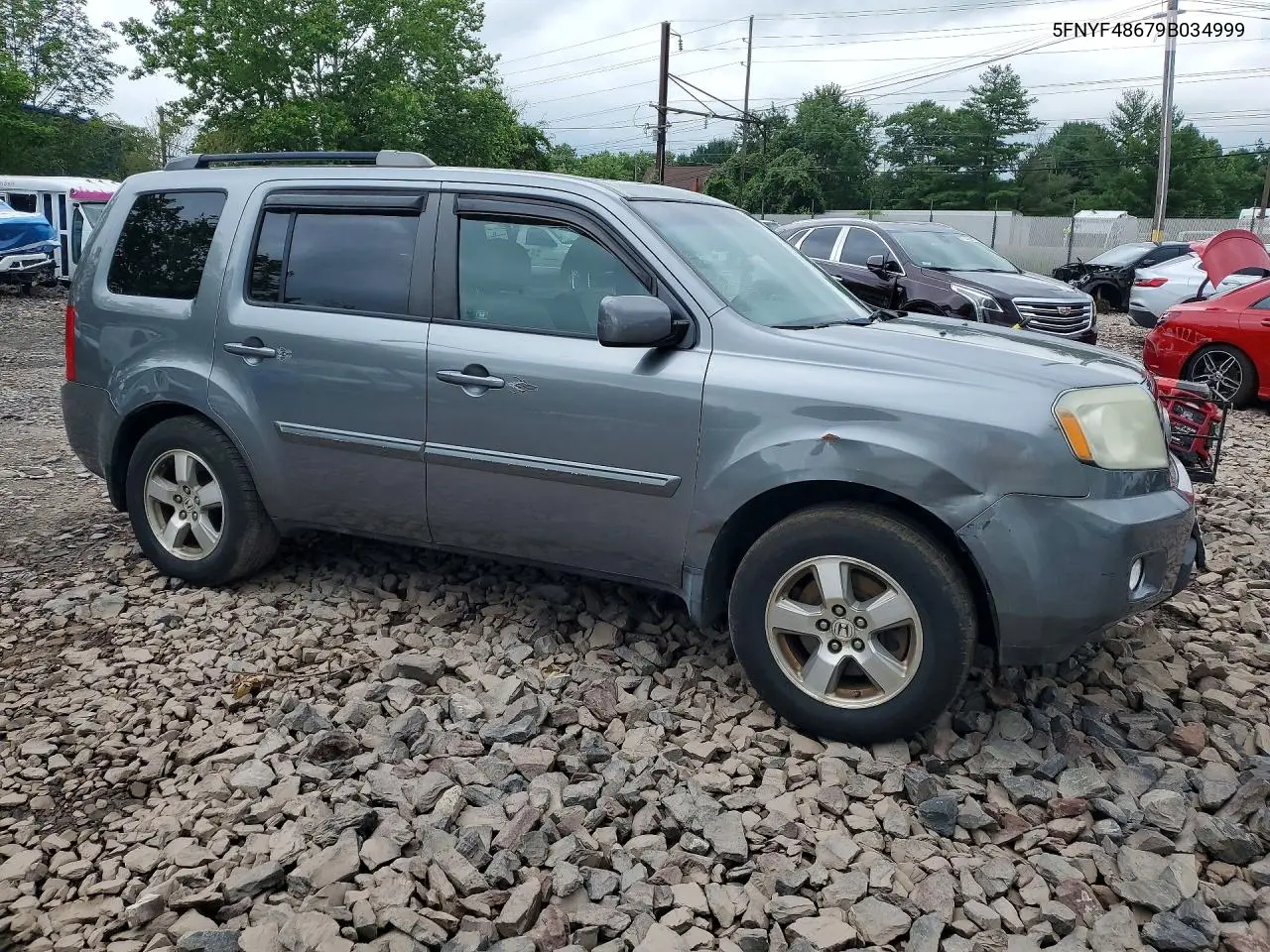 2009 Honda Pilot Exl VIN: 5FNYF48679B034999 Lot: 61716296