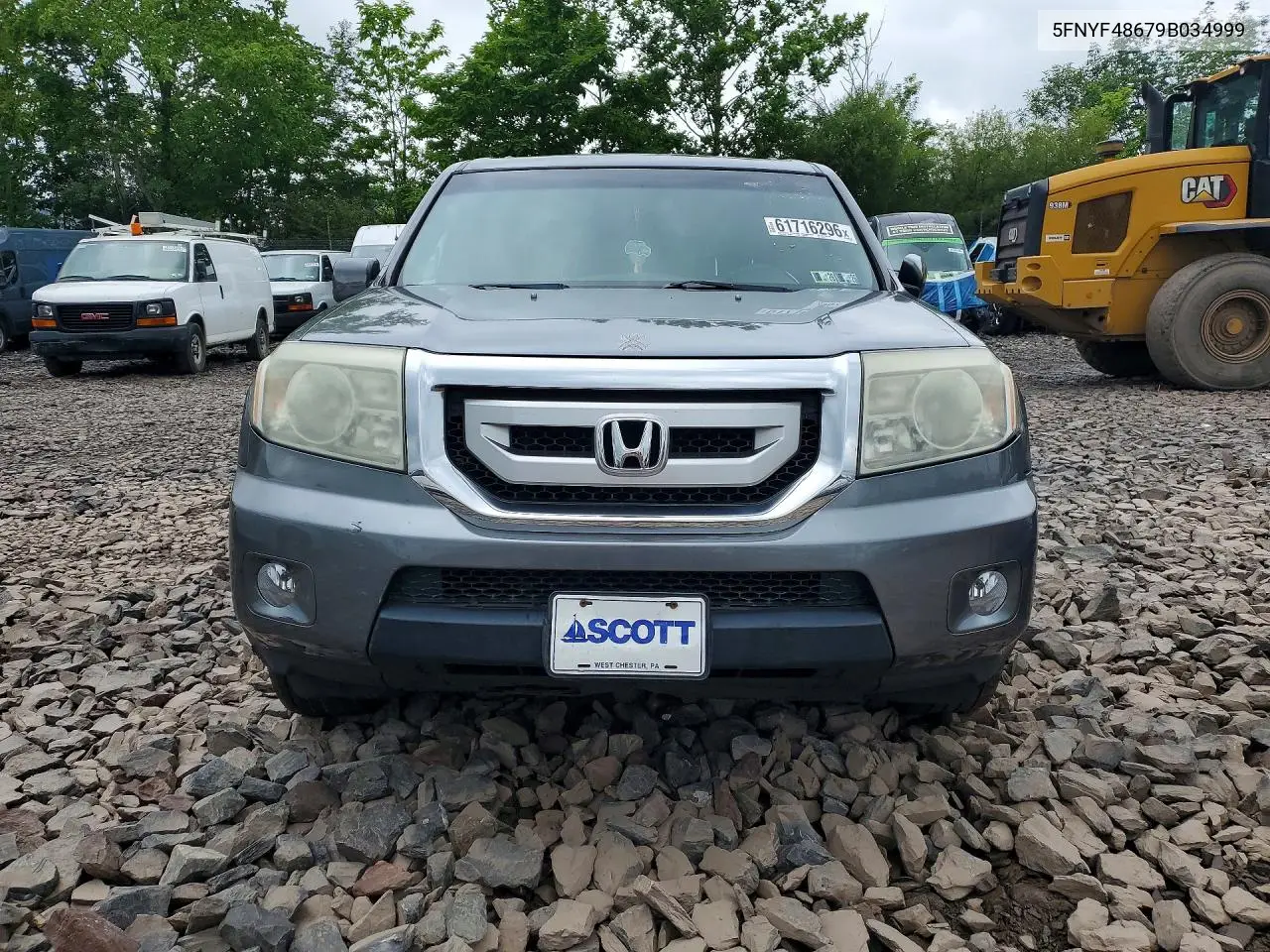 2009 Honda Pilot Exl VIN: 5FNYF48679B034999 Lot: 61716296