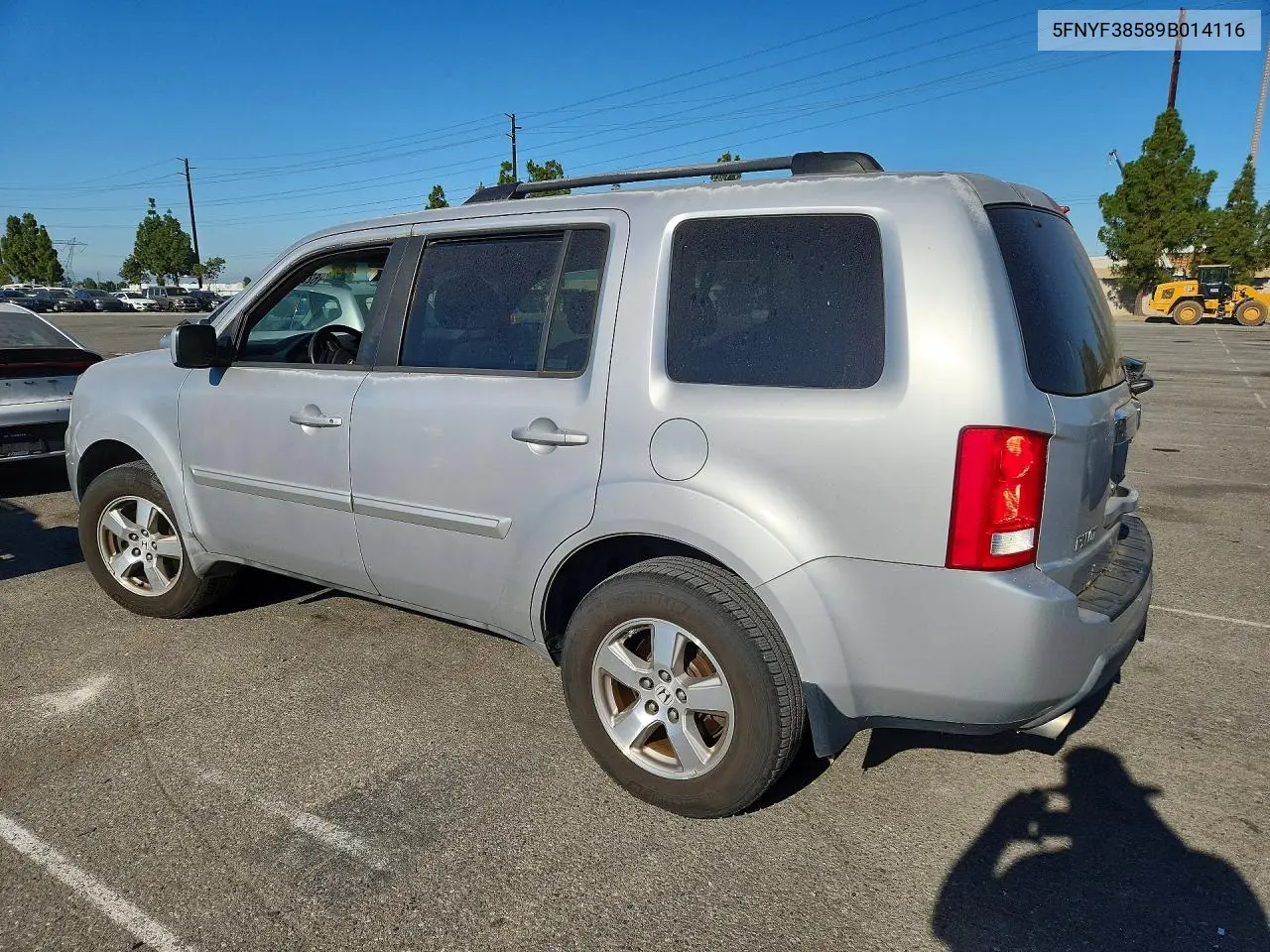 2009 Honda Pilot Exl VIN: 5FNYF38589B014116 Lot: 62257806