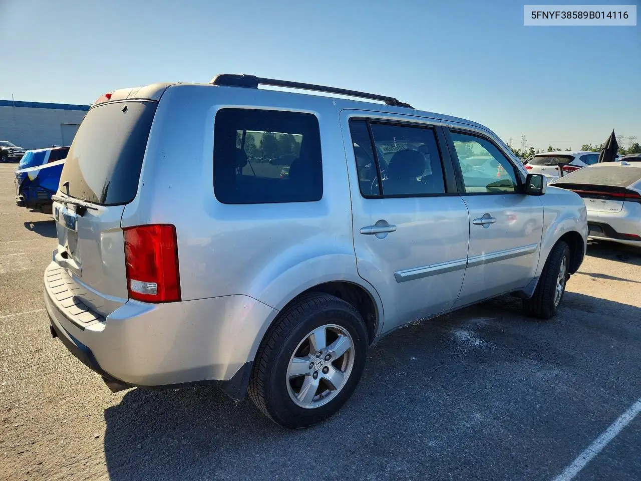 2009 Honda Pilot Exl VIN: 5FNYF38589B014116 Lot: 62257806