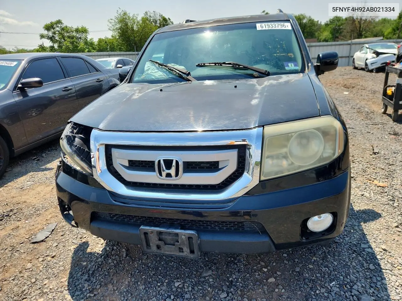 2010 Honda Pilot Touring VIN: 5FNYF4H92AB021334 Lot: 61933796