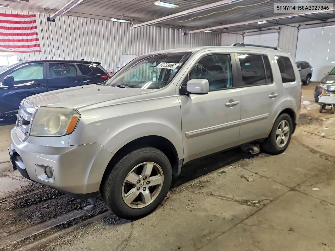 2010 Honda Pilot Exl VIN: 5FNYF4H58AB027846 Lot: 62033056