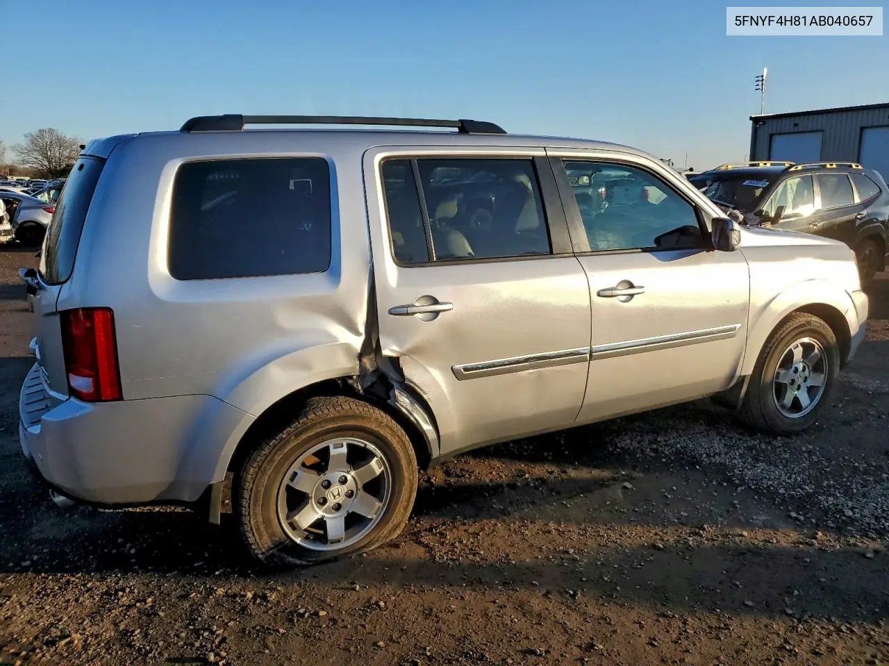 5FNYF4H81AB040657 2010 Honda Pilot Touring