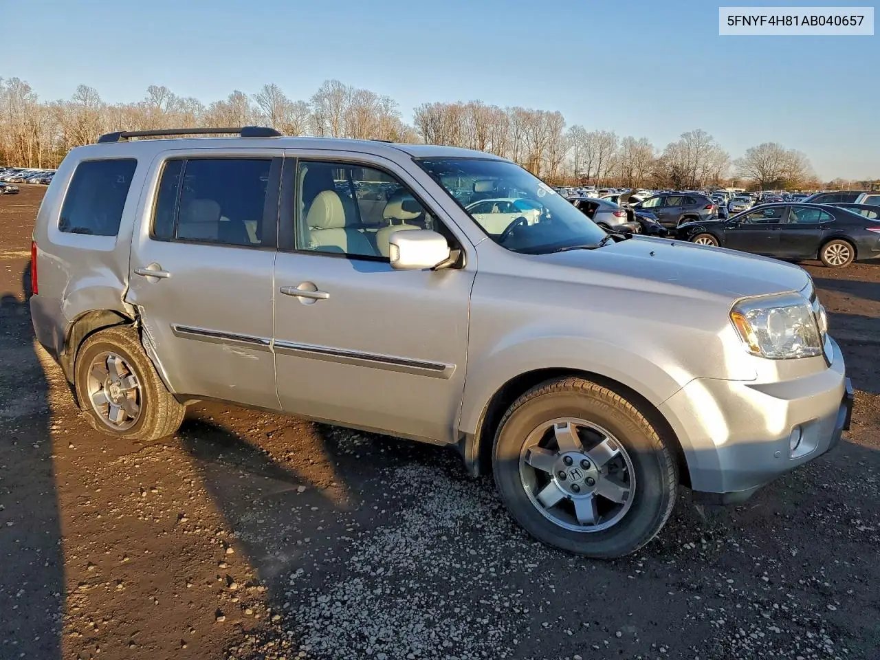 5FNYF4H81AB040657 2010 Honda Pilot Touring