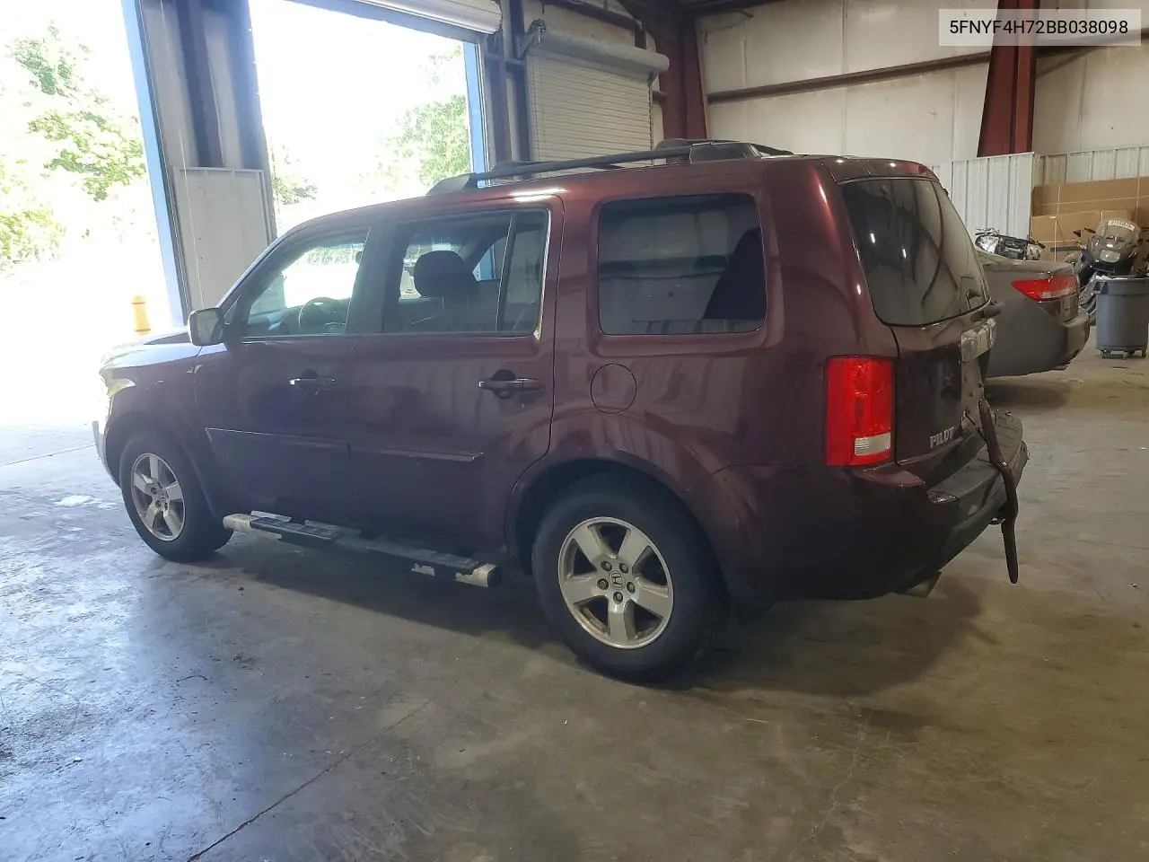 2011 Honda Pilot Exln VIN: 5FNYF4H72BB038098 Lot: 56455066
