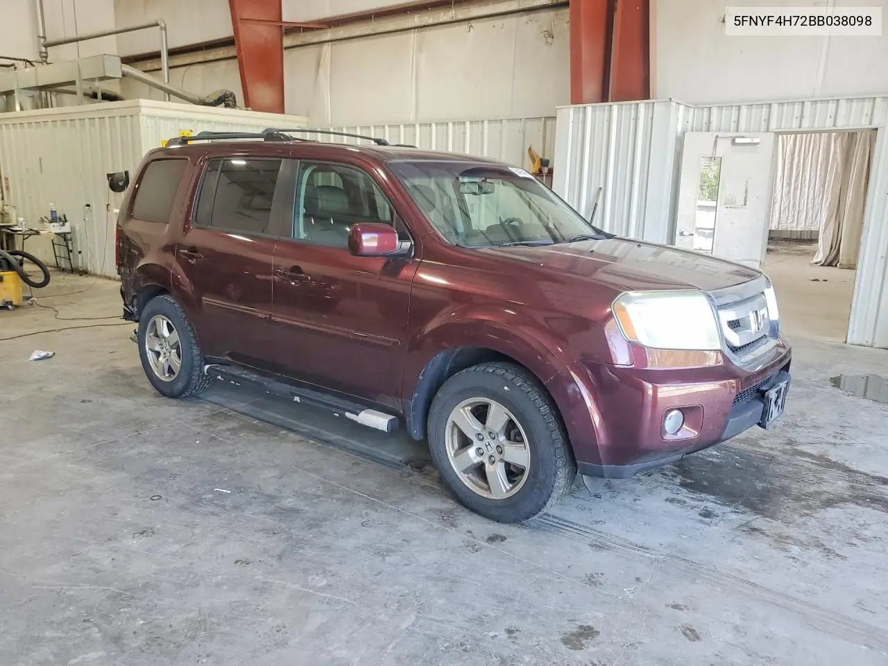 2011 Honda Pilot Exln VIN: 5FNYF4H72BB038098 Lot: 56455066