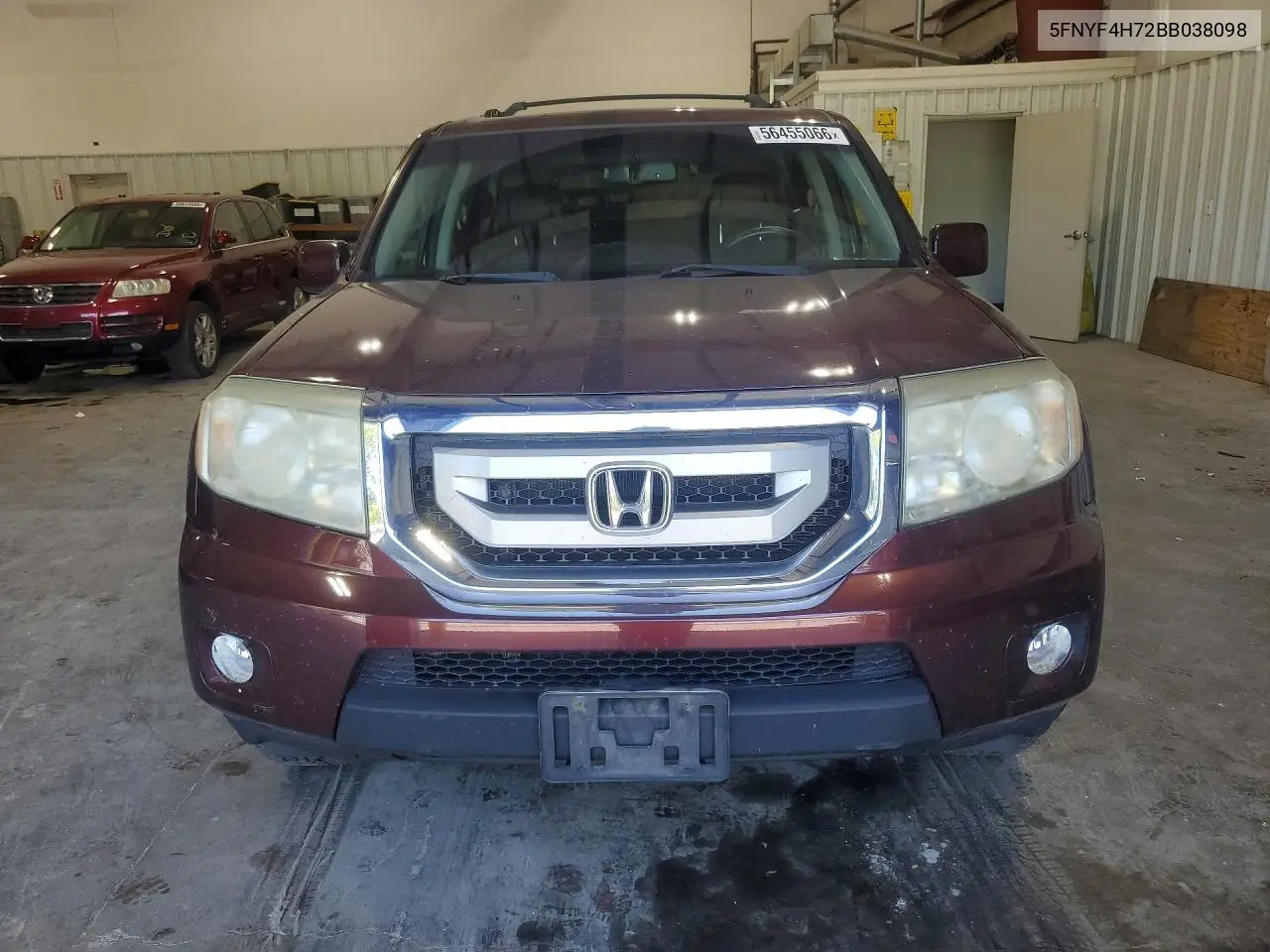 2011 Honda Pilot Exln VIN: 5FNYF4H72BB038098 Lot: 56455066