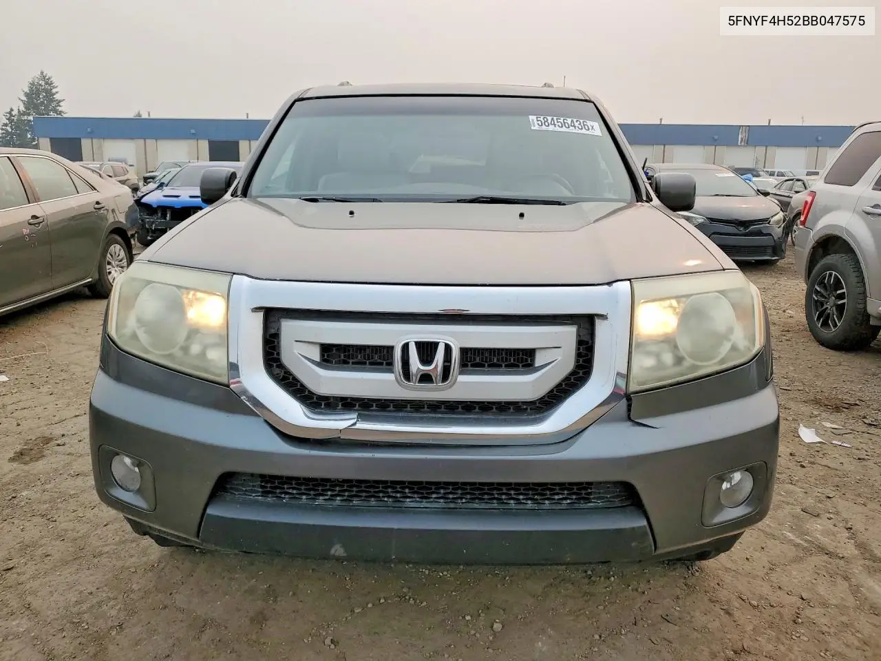 2011 Honda Pilot Exl VIN: 5FNYF4H52BB047575 Lot: 58456436