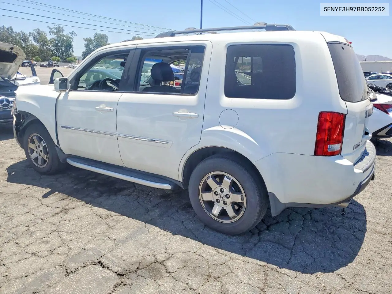 2011 Honda Pilot Touring VIN: 5FNYF3H97BB052252 Lot: 59843766