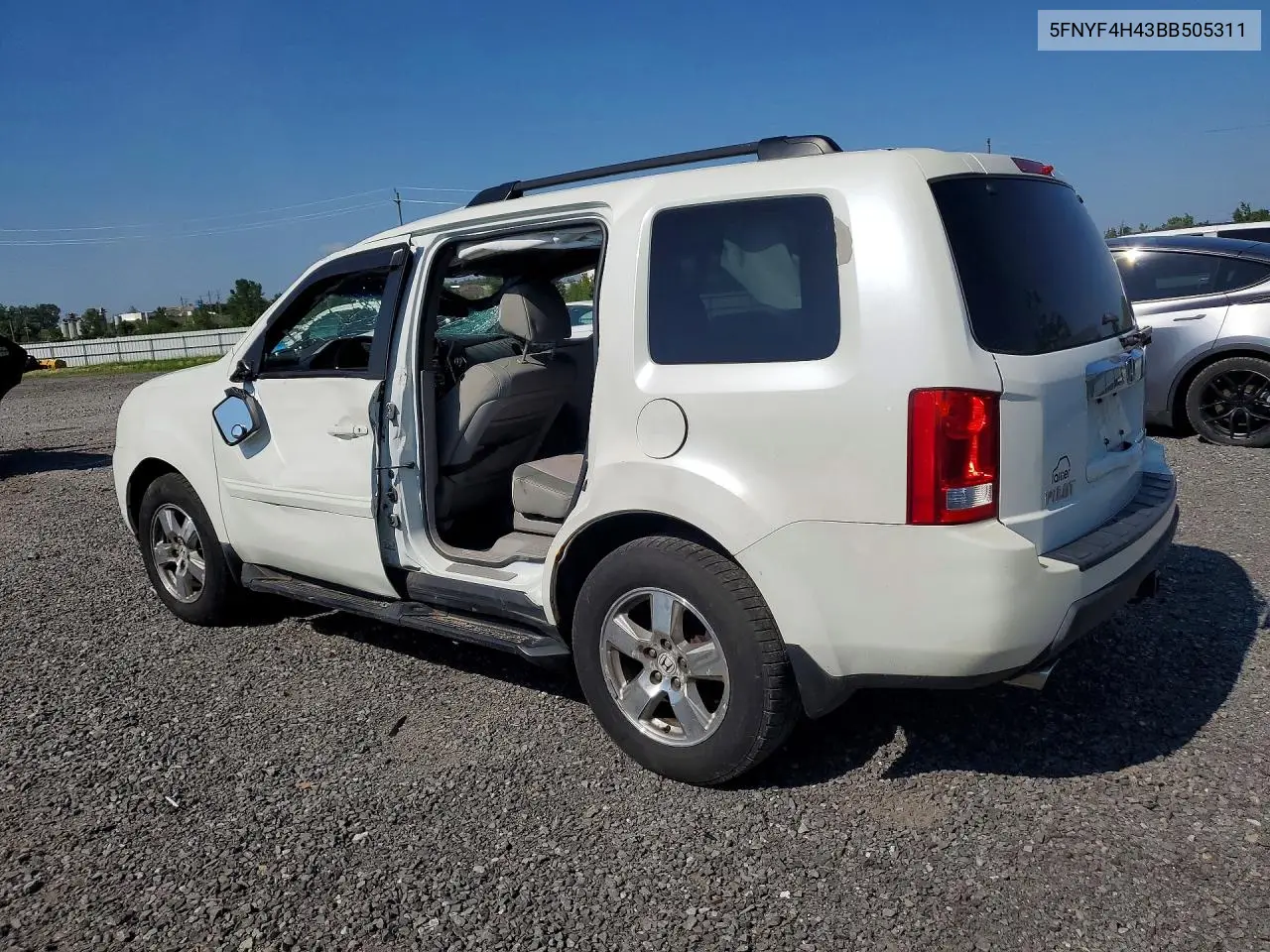 2011 Honda Pilot Ex VIN: 5FNYF4H43BB505311 Lot: 60134986
