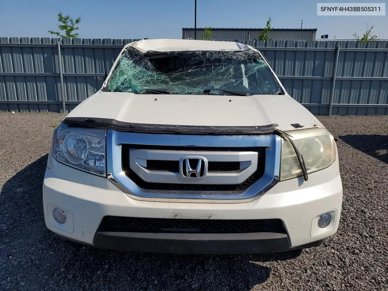 2011 Honda Pilot Ex VIN: 5FNYF4H43BB505311 Lot: 60134986