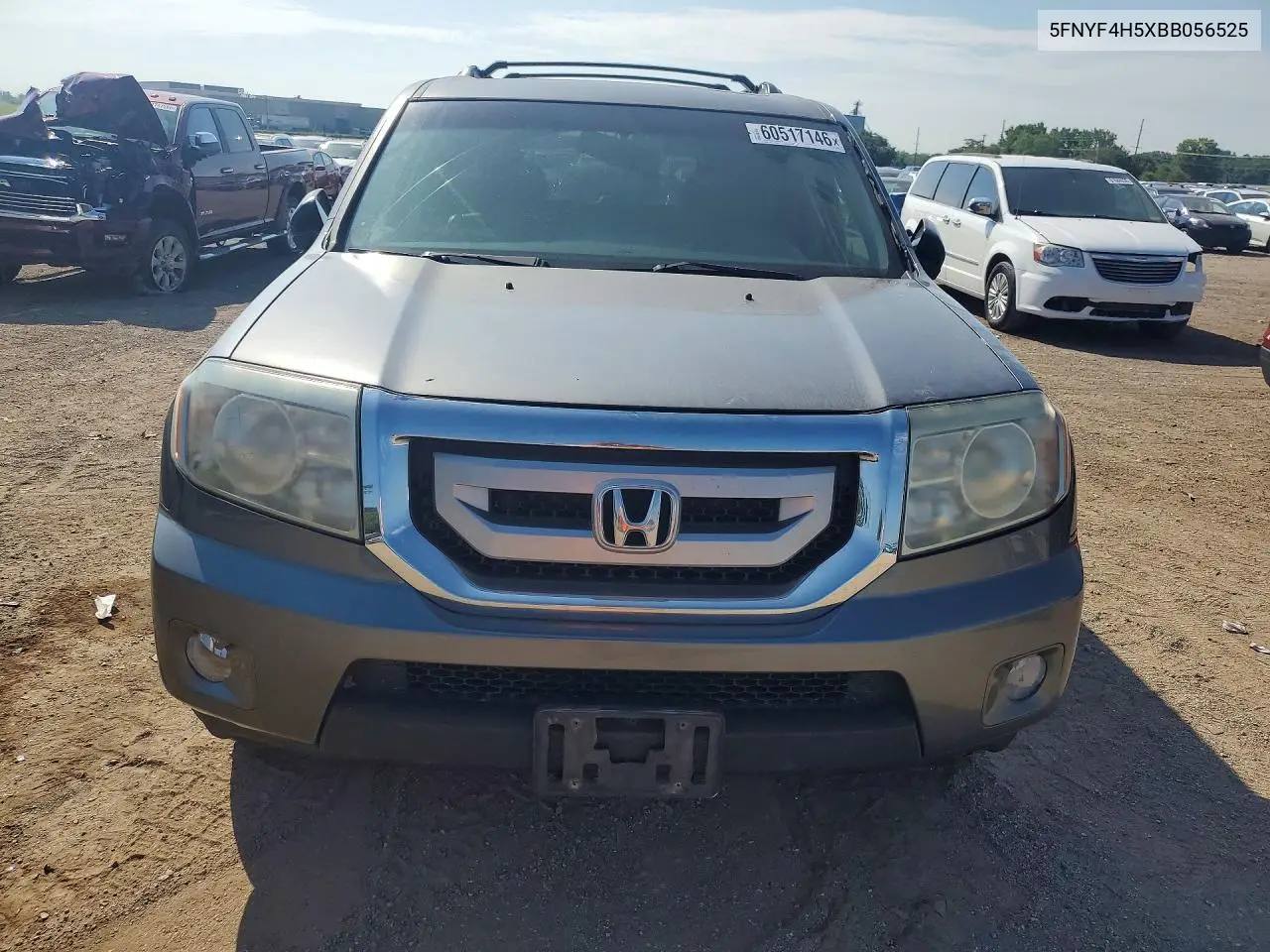 2011 Honda Pilot Exl VIN: 5FNYF4H5XBB056525 Lot: 60517146