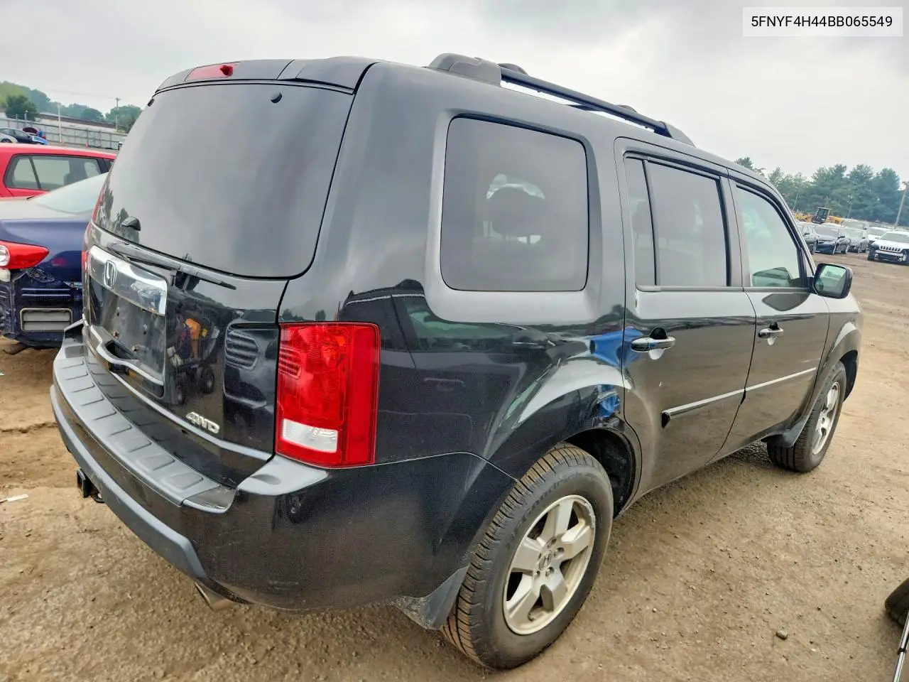 2011 Honda Pilot Ex VIN: 5FNYF4H44BB065549 Lot: 60676096