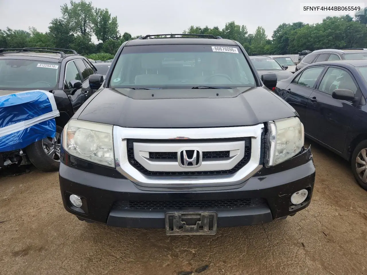 2011 Honda Pilot Ex VIN: 5FNYF4H44BB065549 Lot: 60676096