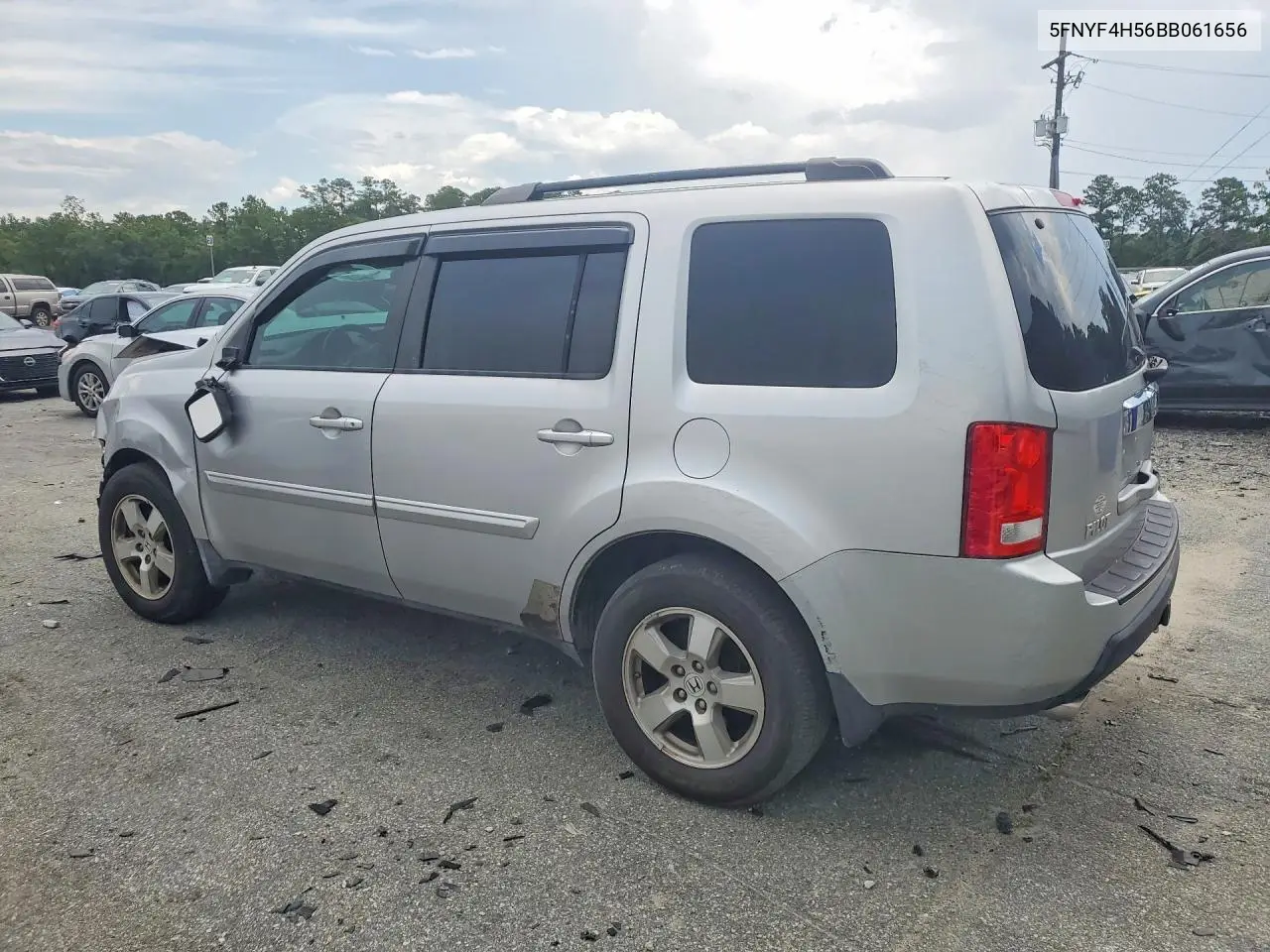 2011 Honda Pilot Exl VIN: 5FNYF4H56BB061656 Lot: 60769256