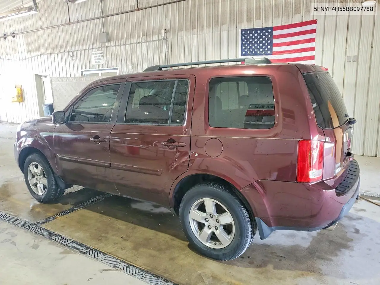 2011 Honda Pilot Exl VIN: 5FNYF4H55BB097788 Lot: 61481946