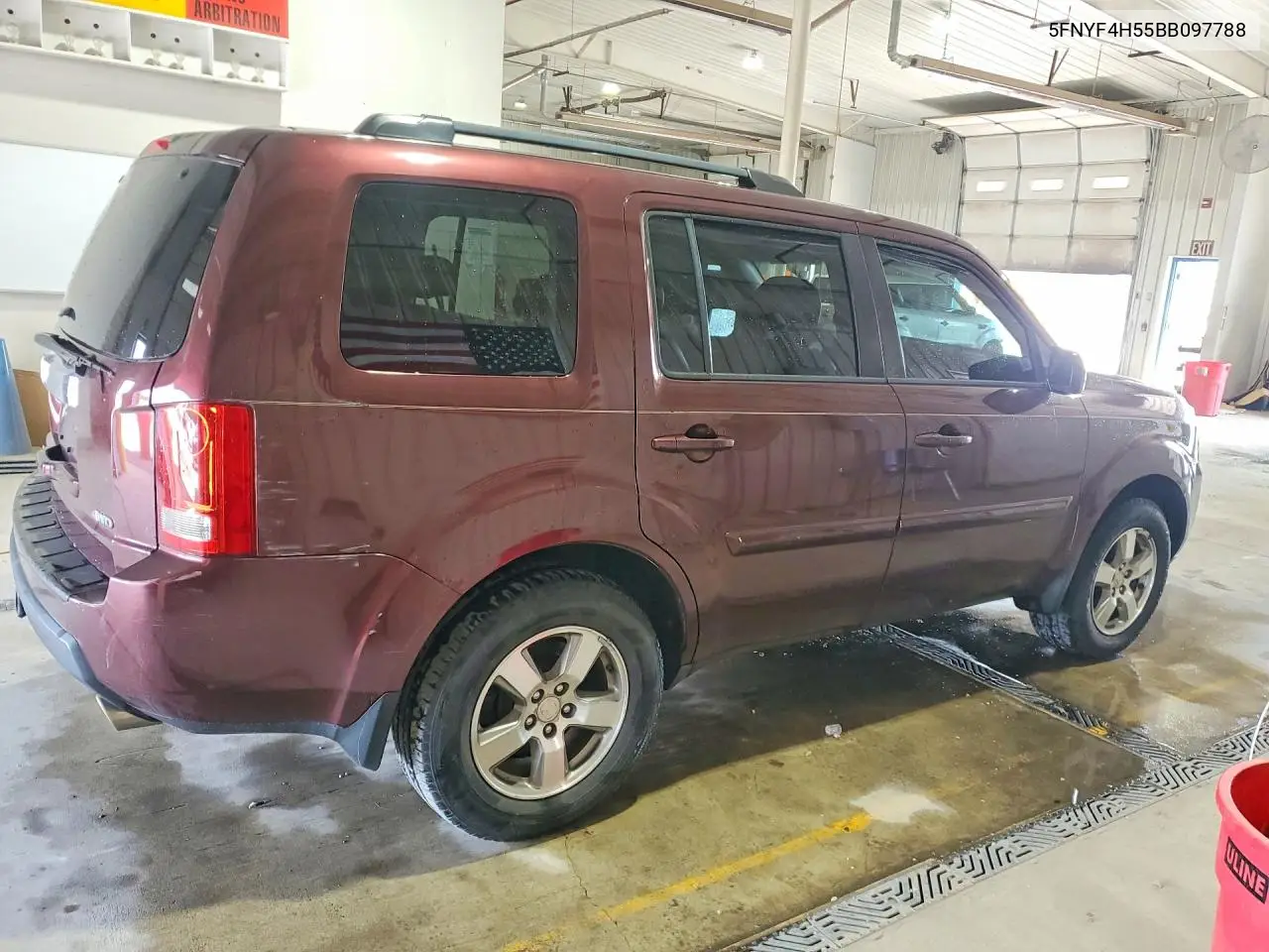 2011 Honda Pilot Exl VIN: 5FNYF4H55BB097788 Lot: 61481946