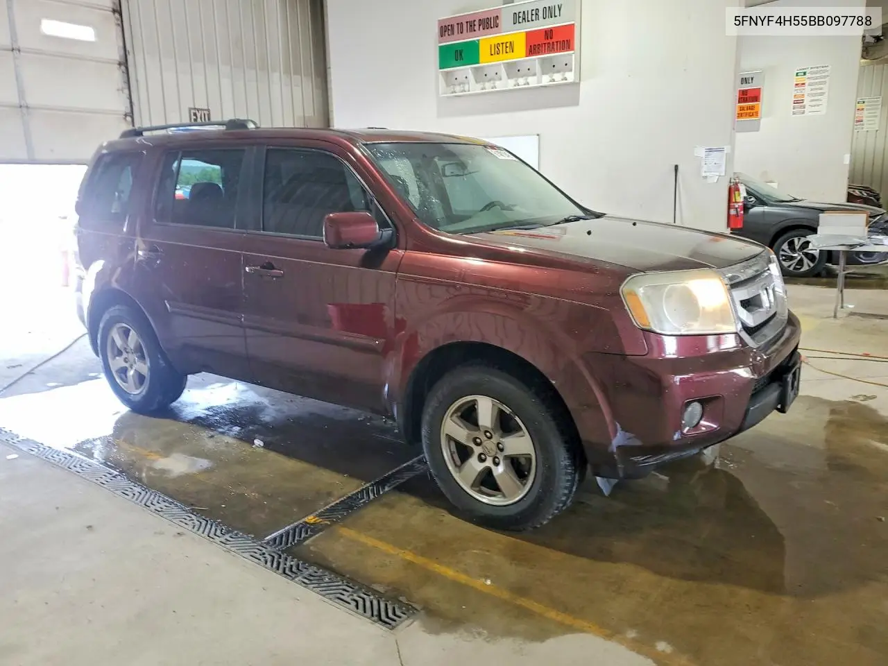 2011 Honda Pilot Exl VIN: 5FNYF4H55BB097788 Lot: 61481946