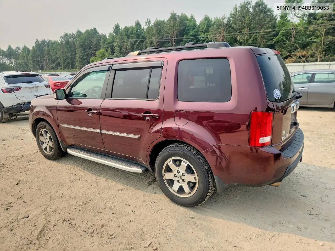 2011 Honda Pilot Touring VIN: 5FNYF4H94BB019053 Lot: 61801816