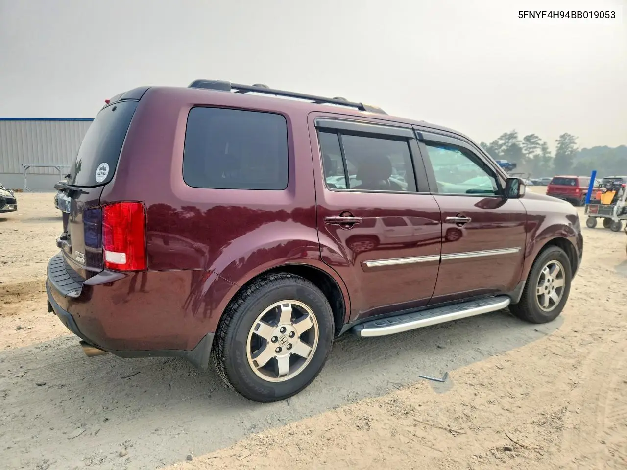 2011 Honda Pilot Touring VIN: 5FNYF4H94BB019053 Lot: 61801816