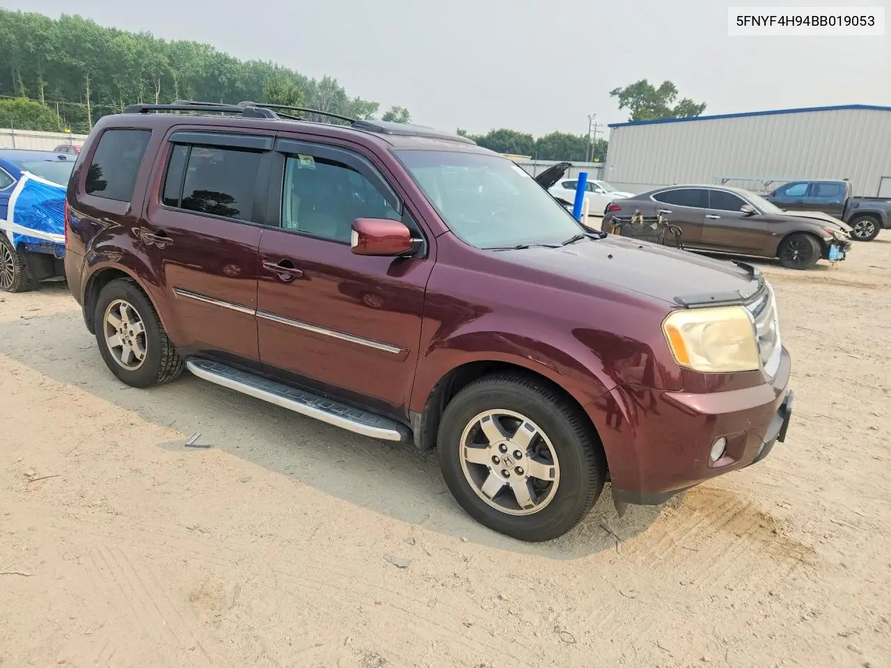 2011 Honda Pilot Touring VIN: 5FNYF4H94BB019053 Lot: 61801816