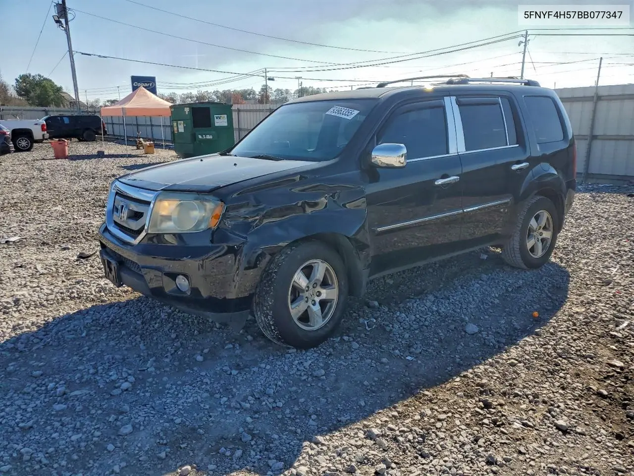 5FNYF4H57BB077347 2011 Honda Pilot Exl