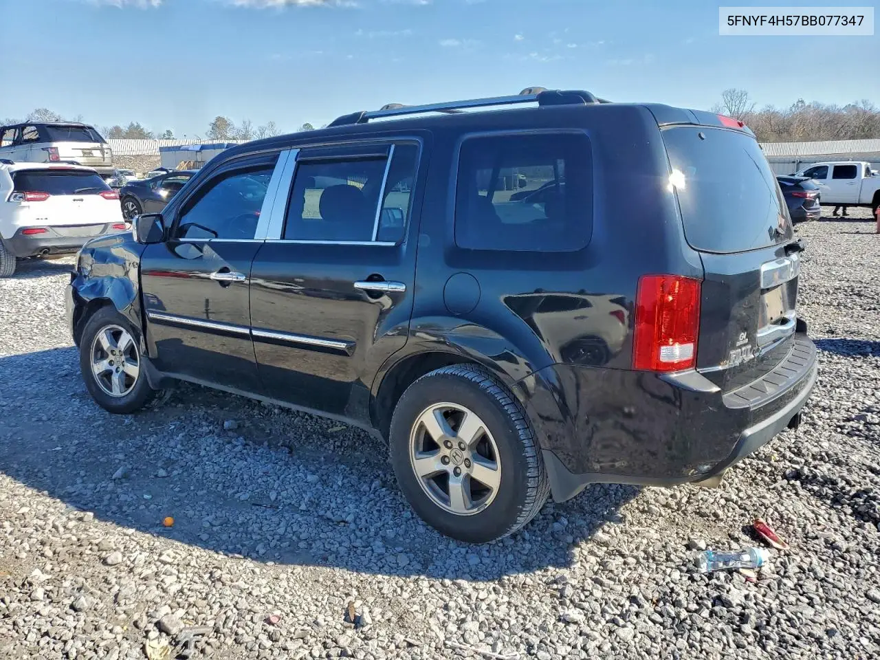 5FNYF4H57BB077347 2011 Honda Pilot Exl