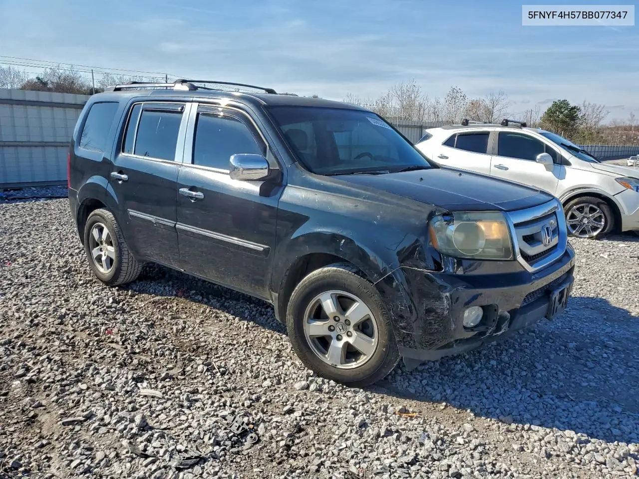 5FNYF4H57BB077347 2011 Honda Pilot Exl